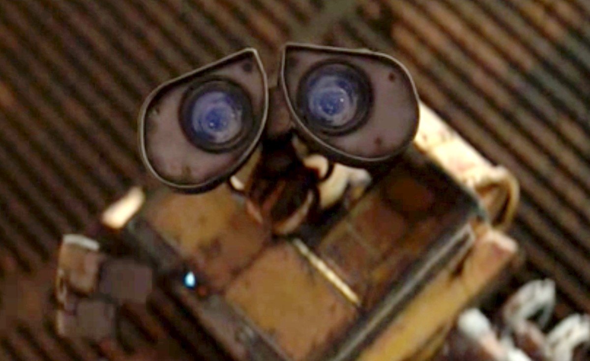 WALL-E looking up